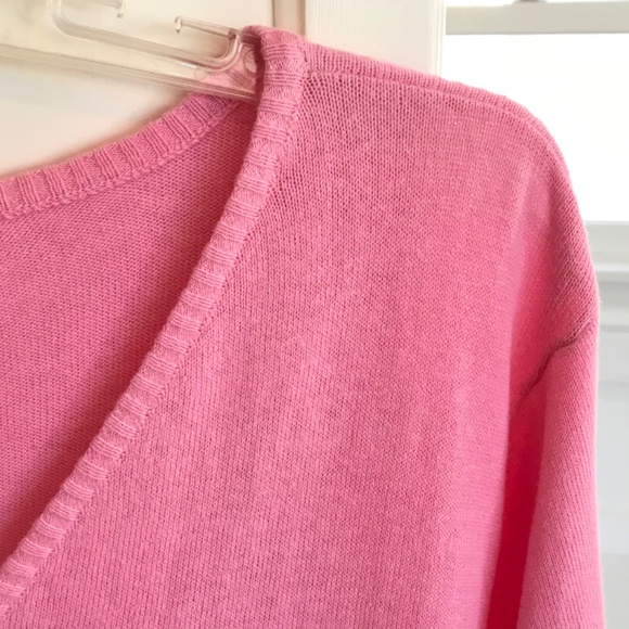 SILHOUETTES Cotton Sweater Swing Style Long Sleeve Pink Women’s Plus Size 3X - Picture 3 of 12